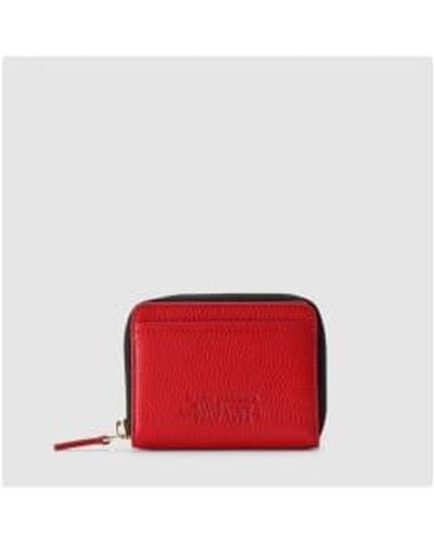 Marc Jacobs Womens Zip Wallet - Rosso