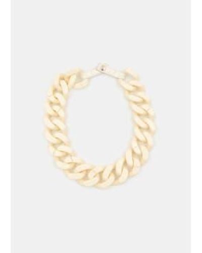 Essentiel Antwerp Ecru Floris Chain Necklace - Metallizzato