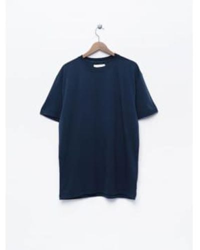 La Paz T-shirt dantas à logo brodé bleu marine foncé/écru