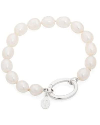 Claudia Bradby Sophia pulsera perlas blancas - Blanco