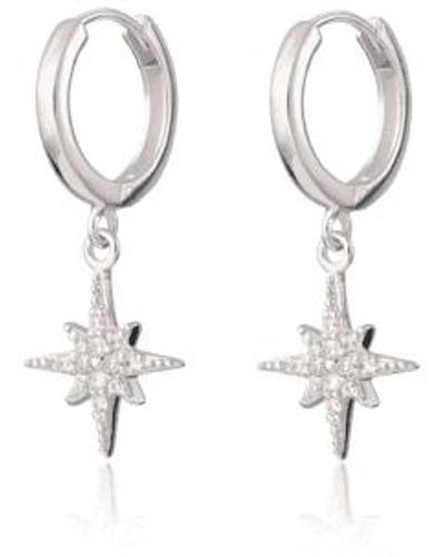 Scream Pretty Boucles d'oreilles starburst hoop - Métallisé