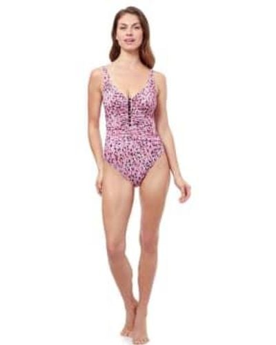 Gottex E24062037 Pretty Wild Swimsuit In Multi - Rosa