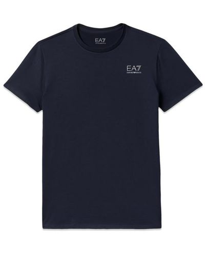 Emporio Armani Navy Ea 7 New Badge T Shirt Ss 20 - Blu
