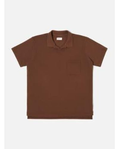 Universal Works Polo Vacation Light Weight Terry L / Marron - Brown