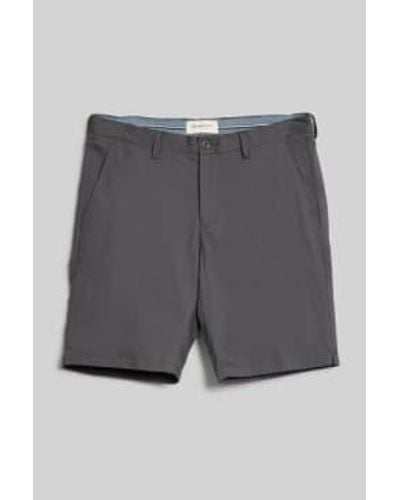 GANT Anthracite Slim Fit Twill Shorts 205068 162 30w - Grey