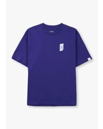 Replay Herren 9zero1 kleines logo-t-shirt in blau