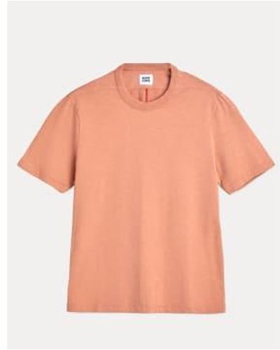 Homecore T-shirt Rodger H Coton Bio Peach M - Orange