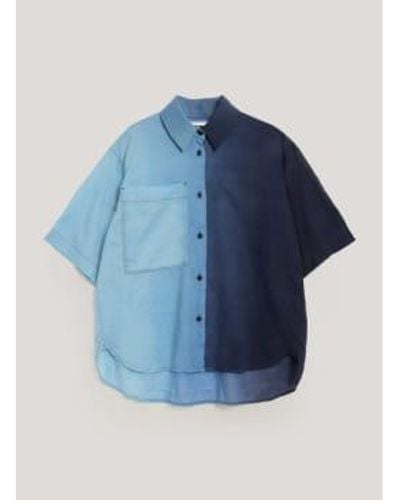 YMC Eva Shirt Xs - Blue