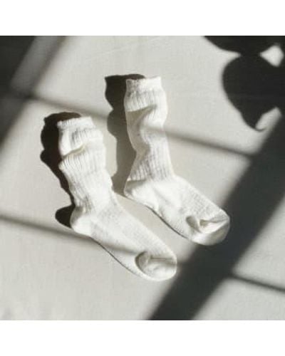 LE BON SHOPPE Cottage Socks Linen - Metallic