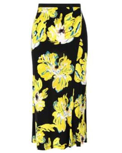 Diane von Furstenberg Whitley Skirt M - Yellow