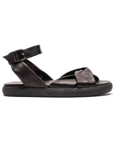 Tracey Neuls Wrap Or Leather Sandals - Nero