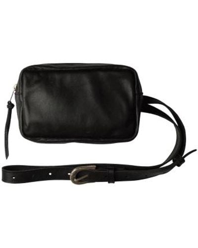 GM Z Small Leather Dorus Waist Bag - Nero