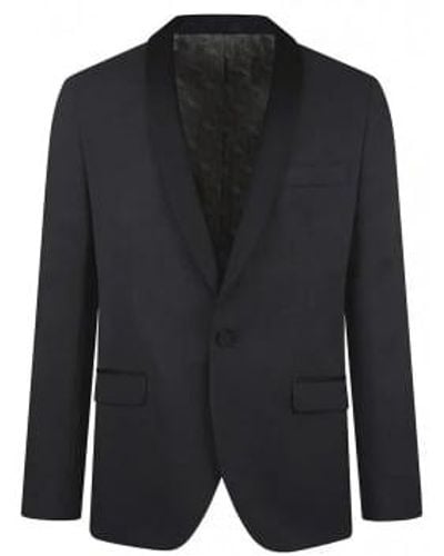 Torre Shawl Collar Dinner Suit Jacket Charcoal Black - Nero