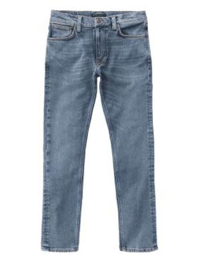 Nudie Jeans Lean Dean Slim Fit Jeans Lost 1 - Blu