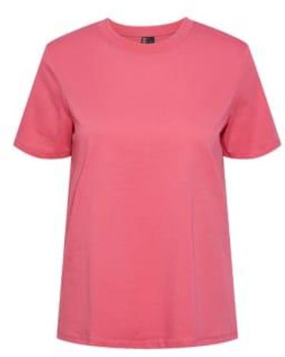 Pieces Ria Tee Xs - Pink
