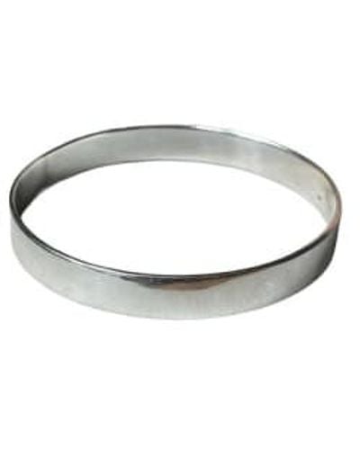 WINDOW DRESSING THE SOUL Wdts 925 Silver Wide Bangle 65mm - Metallic