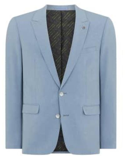 Remus Uomo Massa Suit Jacket Sky - Blu