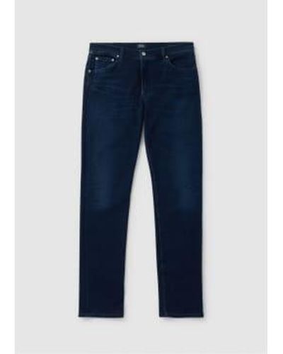 Citizens of Humanity Mens Adler Tapered Classic Jeans In Wing - Blu