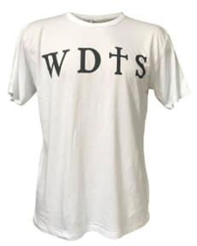 WDTS Logo On Front T Shirt Small - White