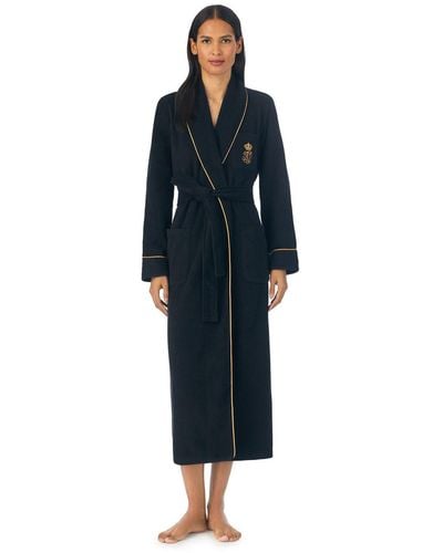 Ralph Lauren Dalton Fleece Robe - Blue