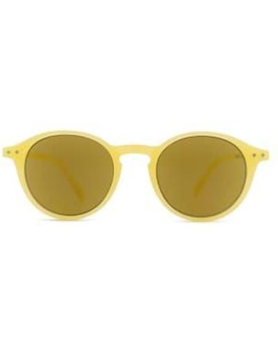 Izipizi Forma d gafas lectura sol marfil brillante - Amarillo