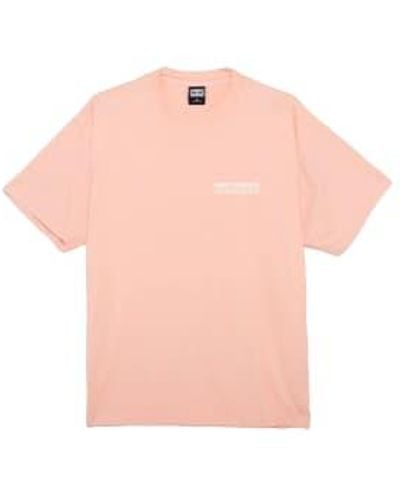 Obey Studios Eye T Shirt Peach Parfait - Rosa