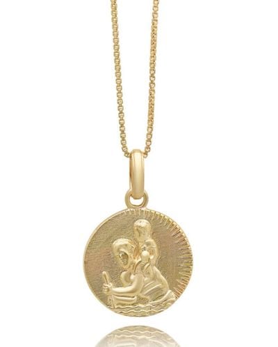 Rachel Jackson Collar talismán Gold St Christopher - Metálico