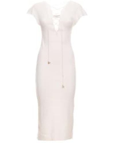 Akep Dress For Woman Vskd05080 Panna - Bianco