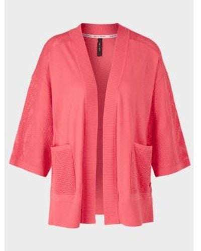 Marc Cain Cardigan In Light Red Ws 3921 M50 Col 238 - Rosa