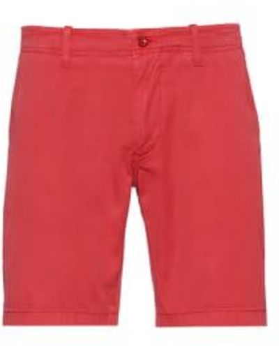 GANT Carnal rojo lgados pantalones cortos rotos