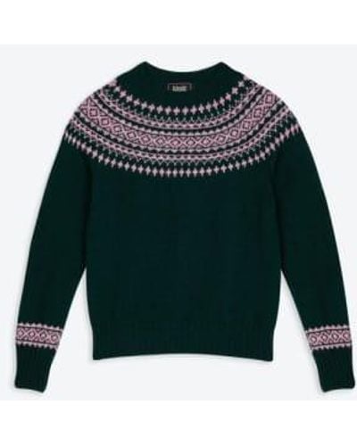 Lowie Scottish Made Snow Sweater S - Green