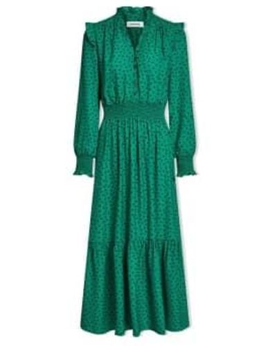 Cefinn Saskia Dress Black Dot - Verde