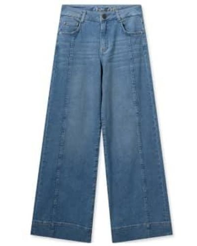 Mos Mosh Reem pincourt jeans light , largo - Azul