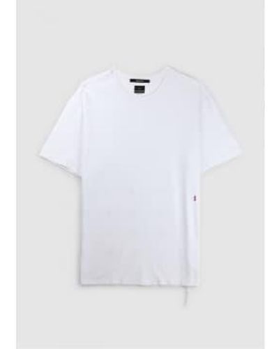 Ksubi Mens 4X4 Biggie Ss T Shirt In Red - Bianco