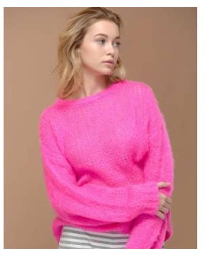 Noella Delta-pullover in leuchtendem rosa - Pink