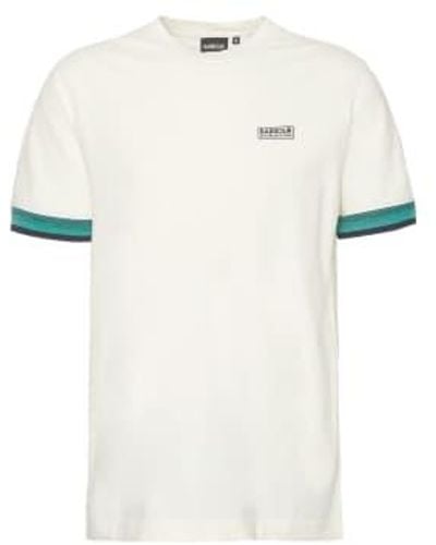 Barbour Camiseta rothko blanca y ver - Blanco