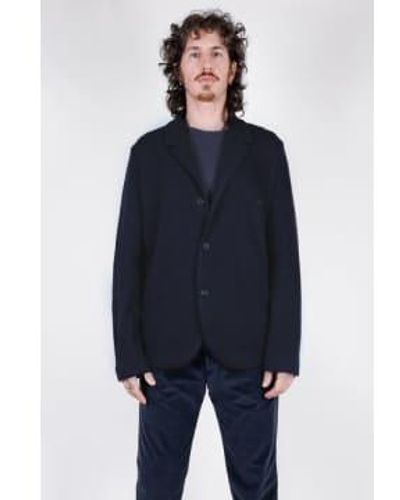 Hannes Roether Boiled Blazer Navy Extra Large - Blue