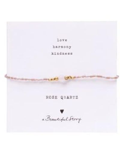 A Beautiful Story Bl23326 tarjeta iris quartz bracelet gc - Blanco