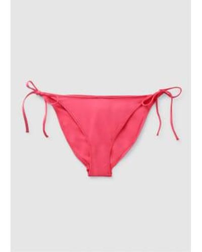 Calvin Klein S Mini Logo String Bikini Bottoms - Pink