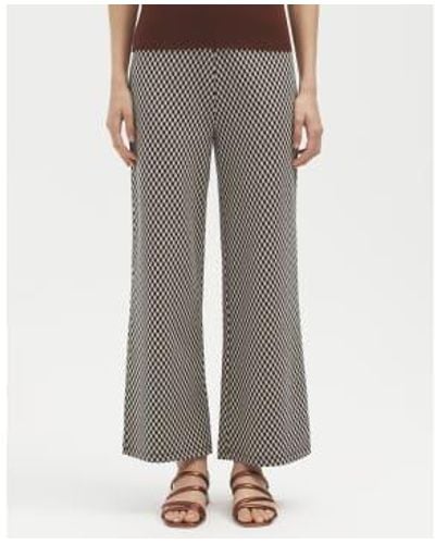 Nice Things Pantalon Jaquard Geo - Grey