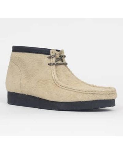 Clarks Wallabee Boots In Maple And - Neutro