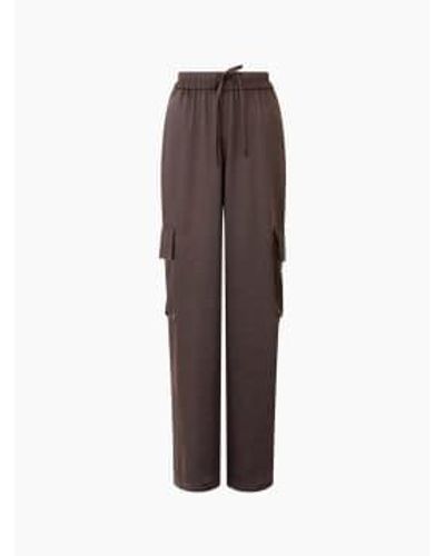 French Connection Chloetta Cargo Trouser Or Chocolate Torte - Marrone