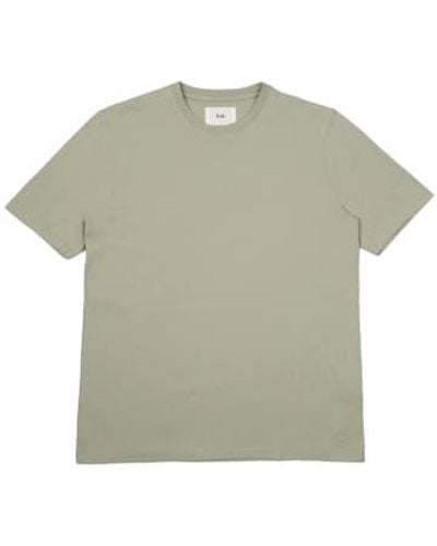 Folk Contrast Sleeve T-shirt Medium - Green