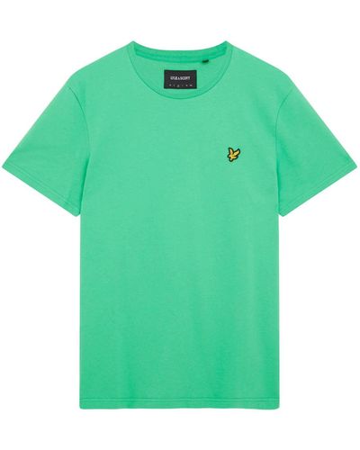 Lyle & Scott Crew Neck Tee Glaze - Verde