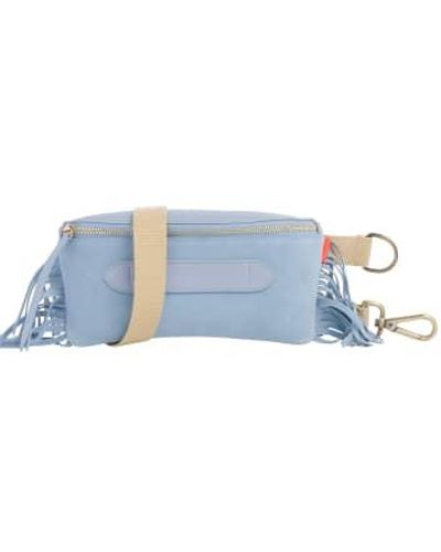 Marie Martens Coachella Fringes Light Belt Bag Leather - Blue
