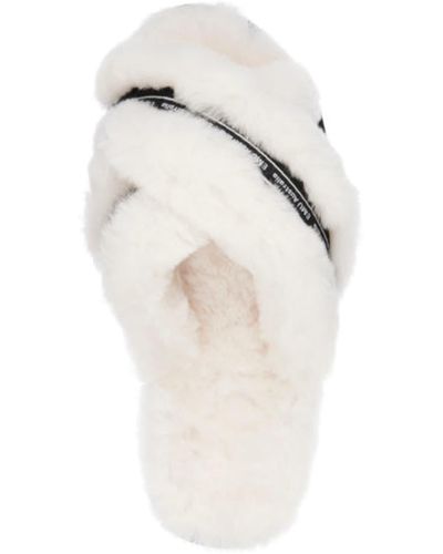 EMU Piel oveja natural mayerry poseer zapatillas - Blanco