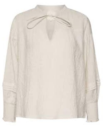 Part Two Two Cafia Blouse With Long Sleeves - White