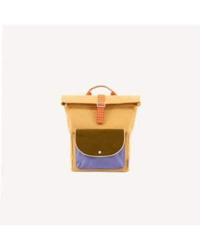 Sticky Lemon Grand sac à dos en velours côtelé farmhouse - Multicolore