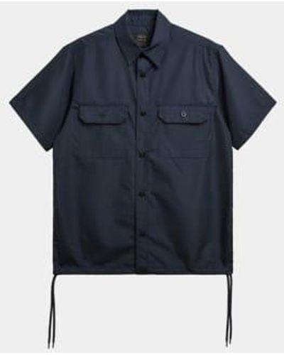 Taion Military Half Sleeve Shirt Dark Navy Eu-m/asia-l - Blue