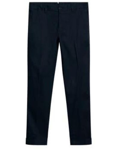 J.Lindeberg Grant Super Linen Pants - Blu
